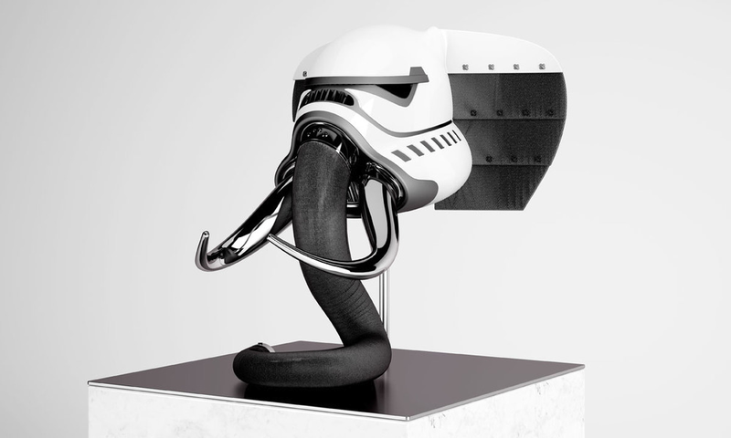 Illustration for article titled Stormtrooper Helmets For African Wildlife Is Weirdly GorgeousĀ